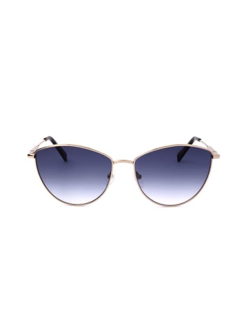Longchamp Damen-Sonnenbrille in Gold/ Dunkelblau