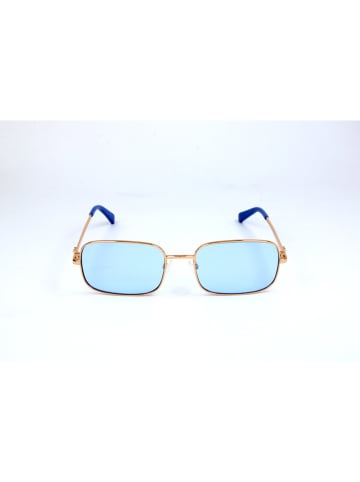 Moschino Damen-Sonnenbrille in Gold/ Blau