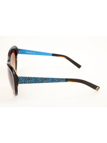 Missoni Damen-Sonnenbrille in Dunkelbraun-Blau/ Hellbraun