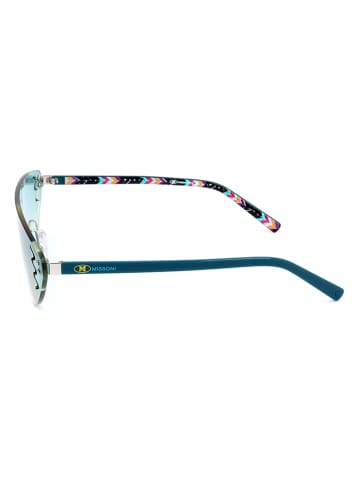 Missoni Damen-Sonnenbrille in Grün/ Türkis
