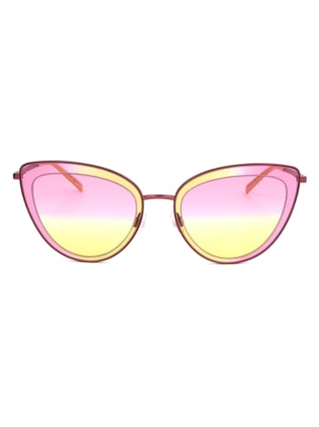 Missoni Damskie okulary przeciwsłoneczne w kolorze jasnoróżowo-żółtym