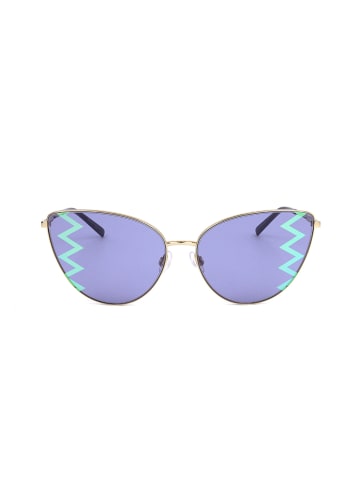 Missoni Damen-Sonnenbrille in Gold/ Blau