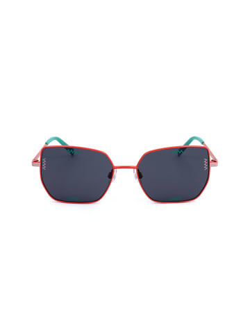 Missoni Damen-Sonnenbrille in Rot-Türkis/ Dunkelblau