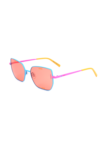 Missoni Damen-Sonnenbrille in Hellblau-Pink-Gelb/ Apricot