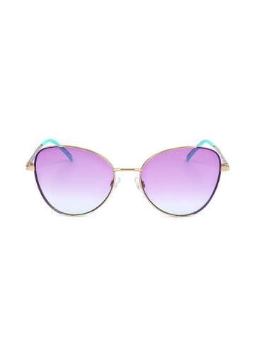 Missoni Damen-Sonnenbrille in Gold/ Lila