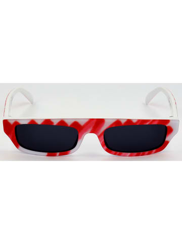 Moschino Damskie okulary przeciwsłoneczne w kolorze czerwono-biało-czarnym