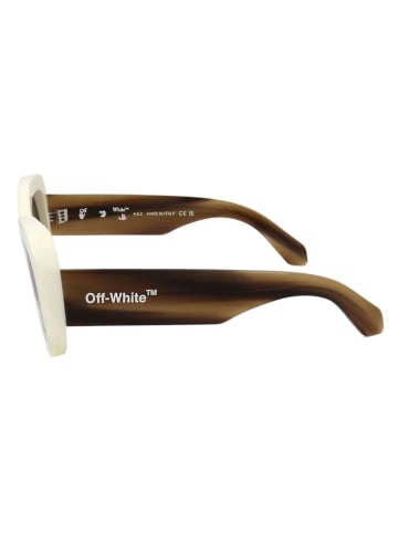 OFF WHITE Unisex-Sonnenbrille in Weiß/ Braun