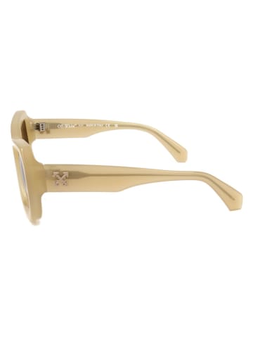 OFF WHITE Unisex-Sonnenbrille in Beige/ Braun