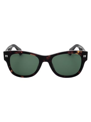 OFF WHITE Okulary przeciwsłoneczne unisex w kolorze brązowo-zielonym