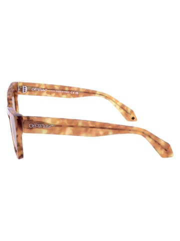 OFF WHITE Uniseks zonnebril lichtbruin/beige