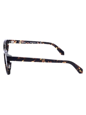OFF WHITE Okulary przeciwsłoneczne unisex w kolorze brązowo-zielonym