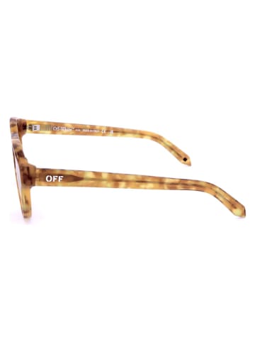 OFF WHITE Unisex-Sonnenbrille in Hellbraun/ Beige