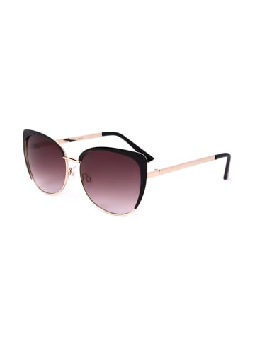 Oscar de la Renta Damen-Sonnenbrille in Gold-Schwarz/ Lila