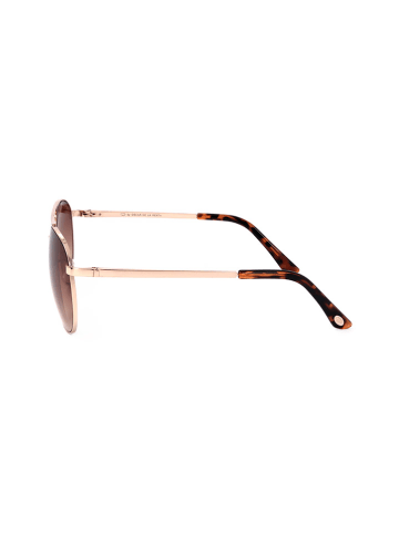 Oscar de la Renta Damen-Sonnenbrille in Gold/ Hellbraun