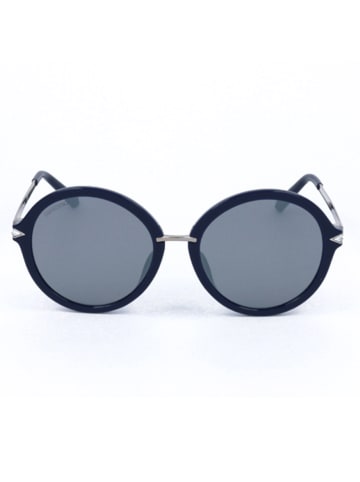 Swarovski Damskie okulary przeciwsłoneczne w kolorze srebrno-granatowo-szarym