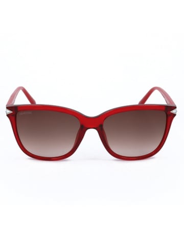 Swarovski Damen-Sonnenbrille in Rot/ Hellbraun