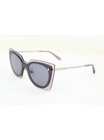 Swarovski Damen-Sonnenbrille in Rosa-Silber/ Grau