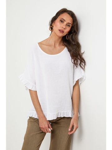 Lin Passion Bluse in Weiß