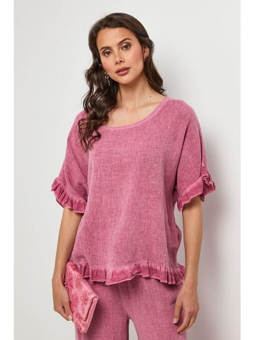 Lin Passion Blouse roze