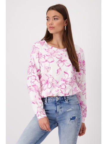 monari Sweatshirt in Pink/ Weiß