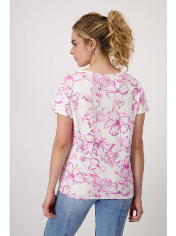 monari Shirt in Rosa/ Weiß