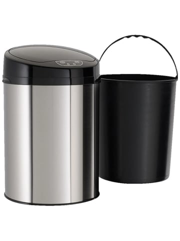 Echtwerk Sensorafvalemmer zilverkleurig - 9 l