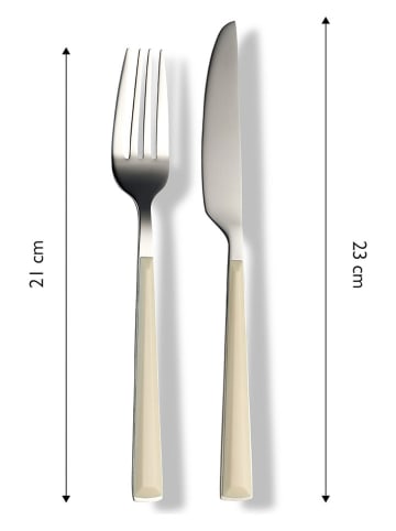 Echtwerk 16tlg. Besteck-Set "Basic" in Creme