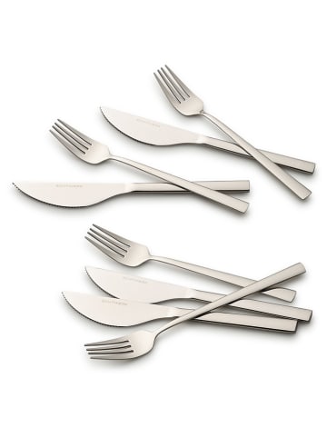 Echtwerk 8tlg. Pizzabesteck-Set "Bari" in Silber