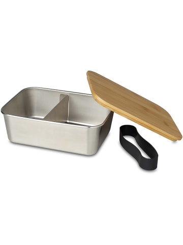 Echtwerk Lunchbox zilverkleurig/lichtbruin - 1,5 l