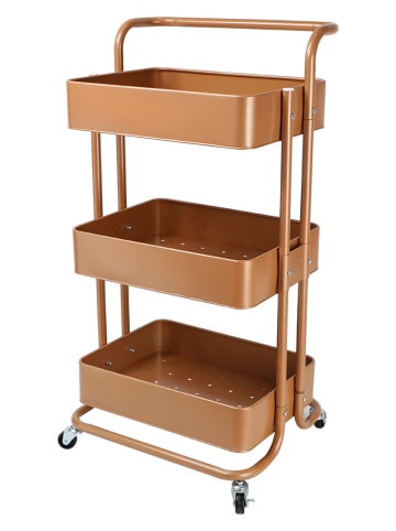 Echtwerk Keukentrolley koperkleurig - (B)43 x (H)86 x (D)32 cm