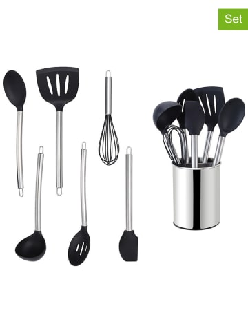 Echtwerk 7-delige keukenhulpjesset zilverkleurig