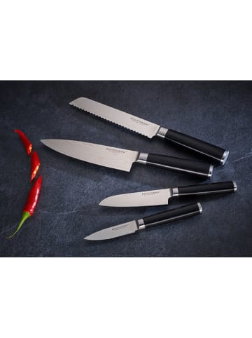 Echtwerk 4-częściowy zestaw w kolorze srebrno-czarnym