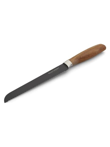 Echtwerk Nóż "Classic Black" w kolorze jasnobrązowo-czarnym do chleba - dł. 34 cm