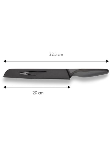 Echtwerk Brotmesser "Black Steel" in Schwarz - (L)32,5 cm