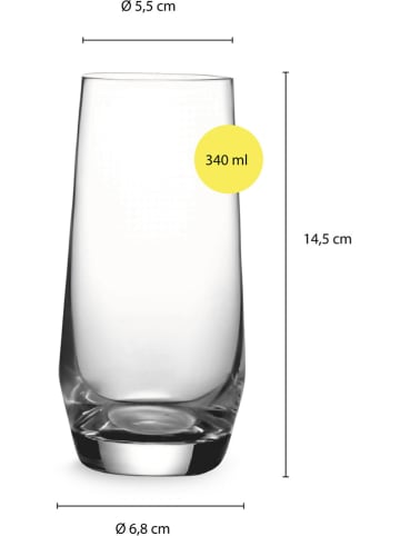 Echtwerk 12er-Set: Wassergläser - 340 ml
