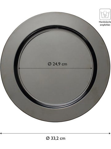 Echtwerk 2-delige set: onderborden zwart - Ø 33 cm