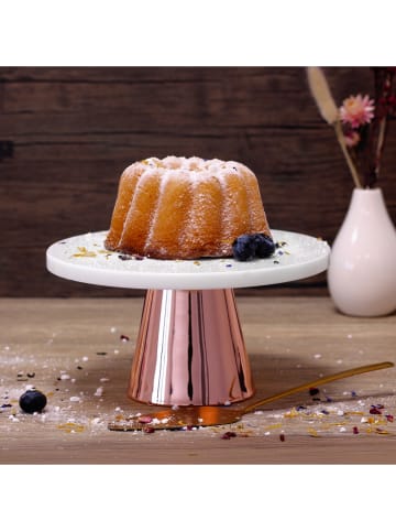 Echtwerk Patera w kolorze miedziano-białym - wys. 11,3 x Ø 22 cm