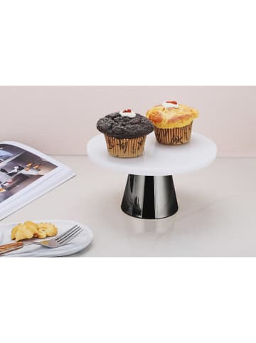 Echtwerk Taartplateau zwart/wit - (H)11,3 x Ø 22 cm