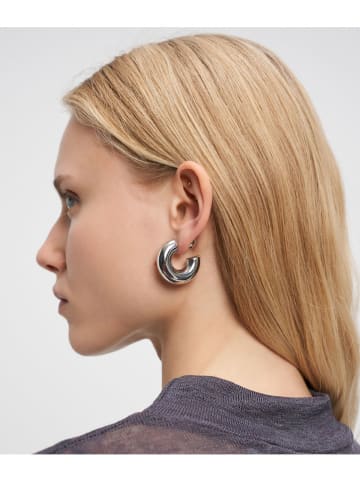 Liebeskind Versilb. Halbcreolen