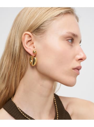 Liebeskind Pozłacane kolczyki-półkreole