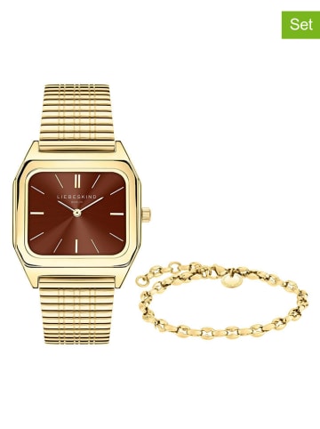 Liebeskind 2-delige sieradenset: kwartshorloge en armband