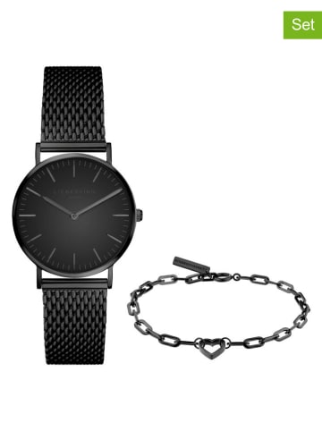 Liebeskind 2-delige sieradenset: kawartshorloge & armband