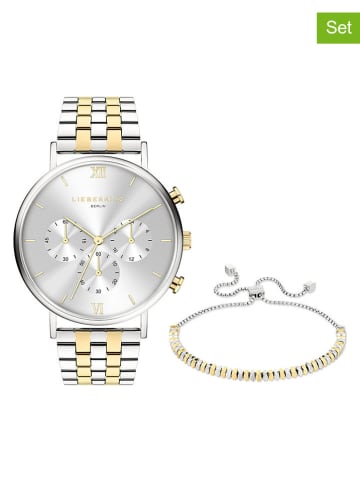 Liebeskind 2-delige sieradenset: kwartshorloge en armband