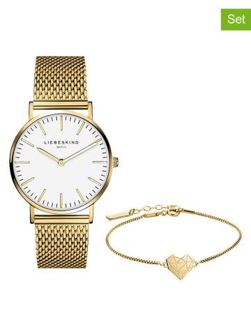 Liebeskind 2-delige sieradenset: kwartshorloge en armband
