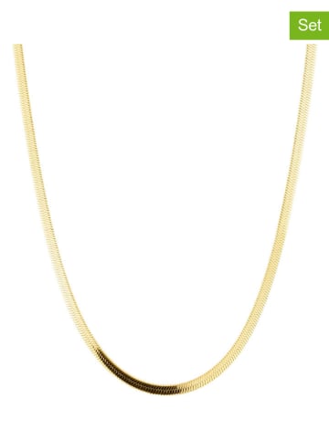 Liebeskind 2er-Set: Halsketten - (L)45 cm