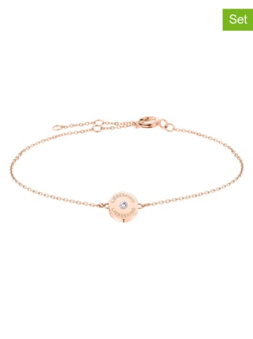 Liebeskind 2tlg Schmuckset: Armkette und Ohrstecker