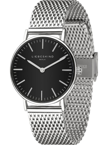 Liebeskind Kwartshorloge zilverkleurig/zwart
