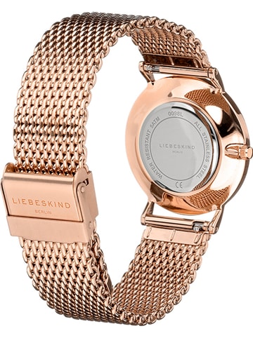 Liebeskind Zegarek kwarcowy w kolorze różowozłoto-czarnym