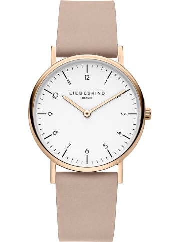 Liebeskind Quarzuhr in Rosa/ Roségold/ Weiß