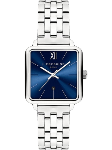 Liebeskind Kwartshorloge zilverkleurig/blauw
